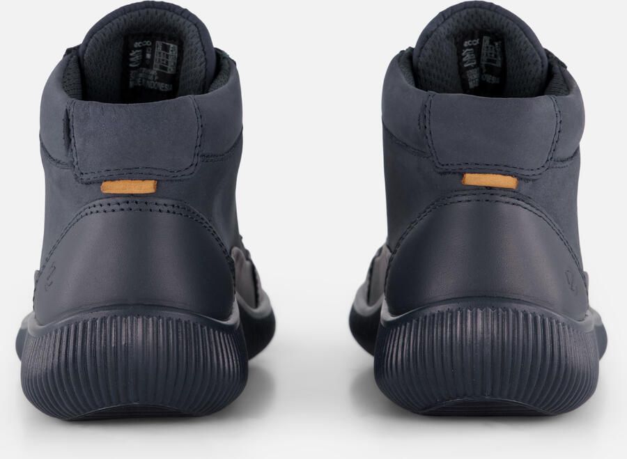 ECCO Soft Zero W Veterbooties blauw Nubuck - Foto 3