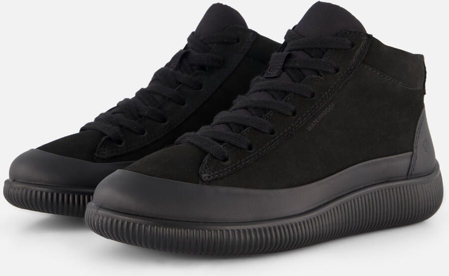 ECCO Soft Zero W Veterbooties zwart Nubuck