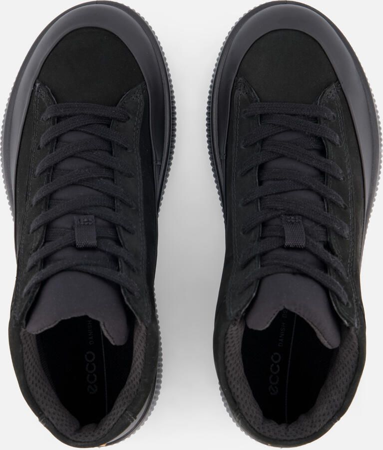 ECCO Soft Zero W Veterbooties zwart Nubuck - Foto 3