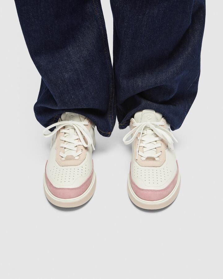 ECCO Street Court Sneakers roze Leer Dames - Foto 2