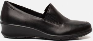 ECCO Felicia instappers zwart Leer Dames