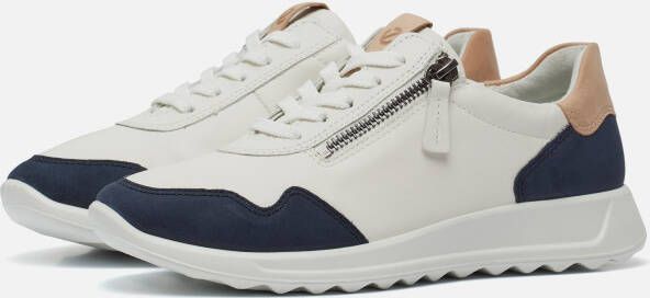ECCO Flexfure Runner dames sneaker Wit blauw
