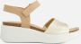 ECCO Flowt Wedge Cork Sandalen beige Nubuck Dames - Thumbnail 6
