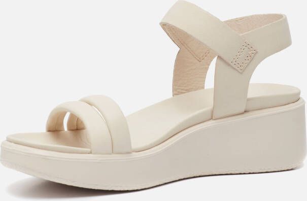 ECCO Flowt Wedge LX sandalen met sleehak beige Dames Leer