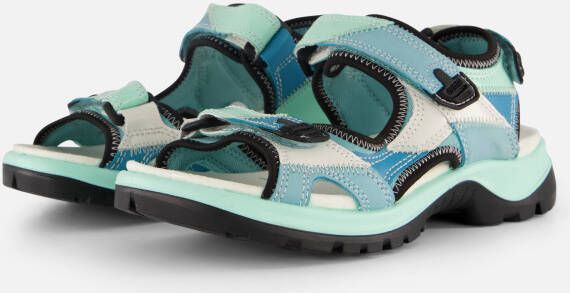 ECCO Offroad Sandalen blauw Nubuck Dames