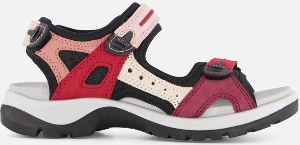 ECCO Offroad Sandalen rood Leer