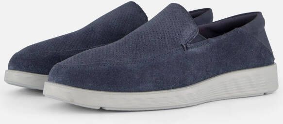 ECCO S Li Hybrid Instappers blauw Suede