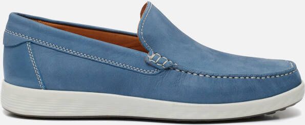 ECCO S Lite Moc M Instappers blauw Nubuck