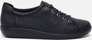 ECCO Soft Classic leren dames veterschoenen Blauw Echt leer Uitneembare zool