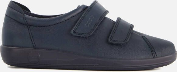 ECCO Soft Classic leren dames veterschoenen Blauw Echt leer Uitneembare zool