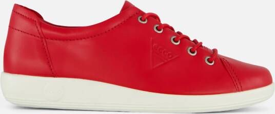 ECCO Soft 2.0 Sneakers rood Leer