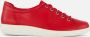 ECCO Soft 2.0 Sneakers rood Leer - Thumbnail 1