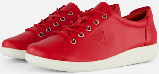ECCO Soft 2.0 Sneakers rood Leer