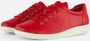 ECCO Soft 2.0 Sneakers rood Leer - Thumbnail 2