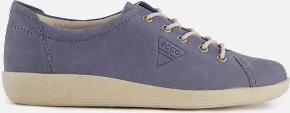 ECCO Soft 2.0 W Veterschoenen blauw Nubuck