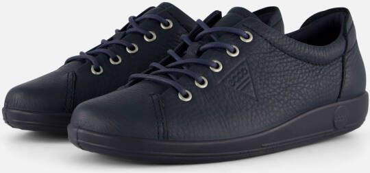 ECCO Soft Classic leren dames veterschoenen Blauw Echt leer Uitneembare zool