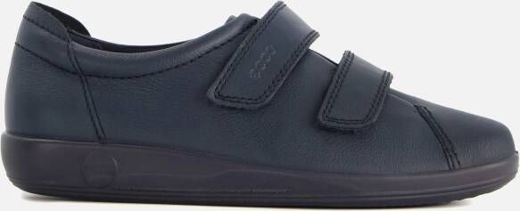 ECCO Soft Classic leren dames veterschoenen Blauw Echt leer Uitneembare zool