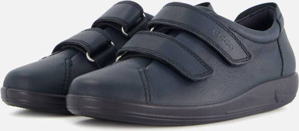 ECCO Soft Classic leren dames veterschoenen Blauw Echt leer Uitneembare zool