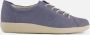 ECCO Soft 2.0 W Veterschoenen blauw Nubuck Dames - Thumbnail 1