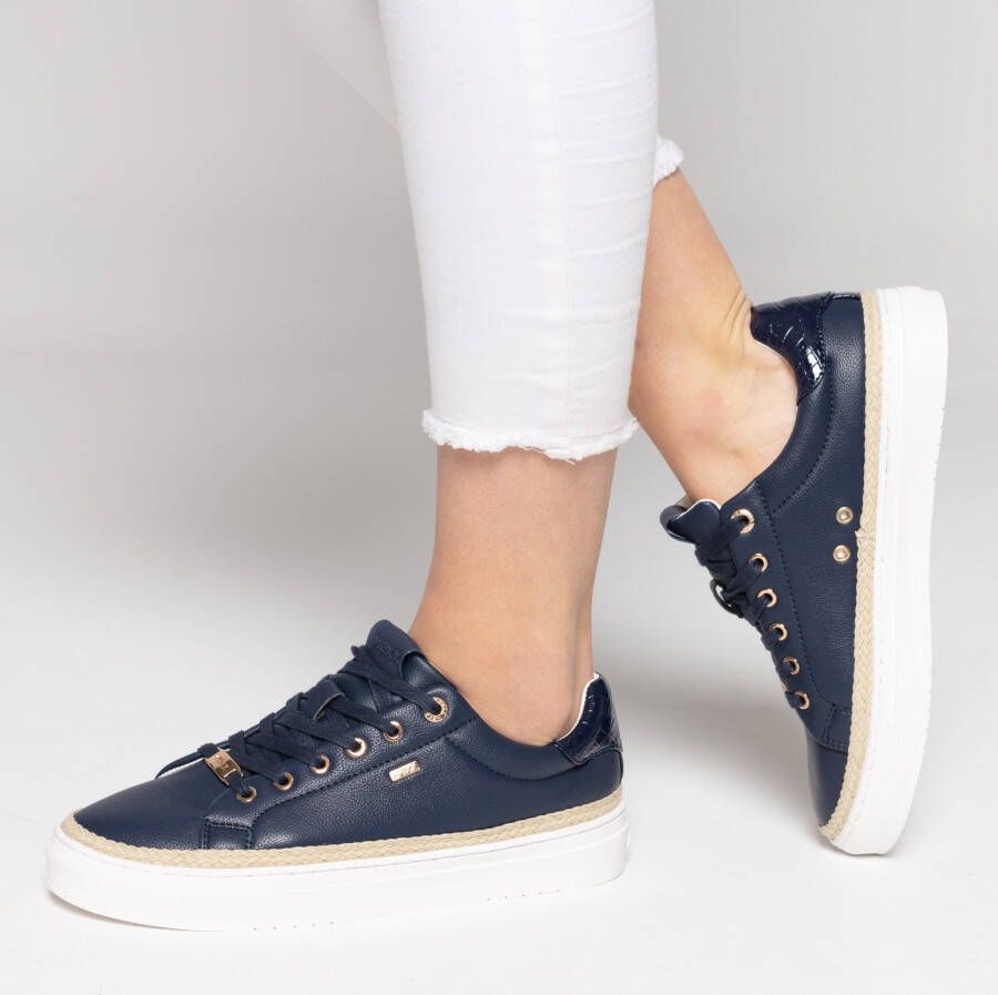 ECCO Soft 2.0 W Veterschoenen blauw Nubuck Dames