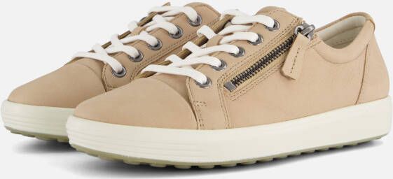 ECCO Soft 7 W Sneakers beige Textiel