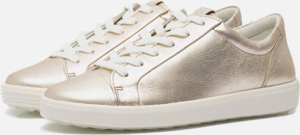 ECCO Soft 7 W Sneakers goud Imitatieleer Dames