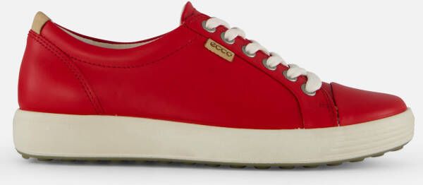 ECCO Soft 7 W Sneakers rood Leer Dames - Foto 2