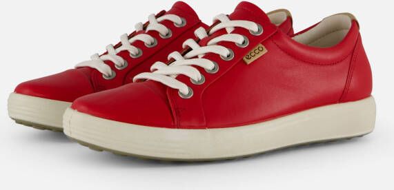 ECCO Soft 7 W Sneakers rood Leer Dames