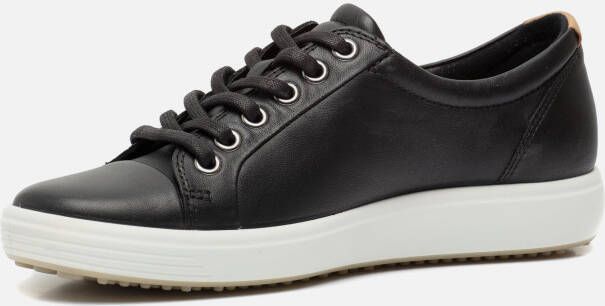 ECCO Soft 7 W Sneakers zwart Leer