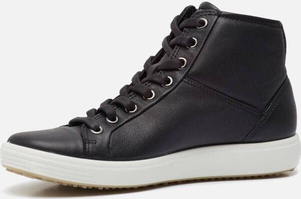 ECCO Soft 7 W Veterboots Zwart Leer