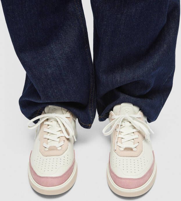 ECCO Street Court Sneakers roze Leer Dames