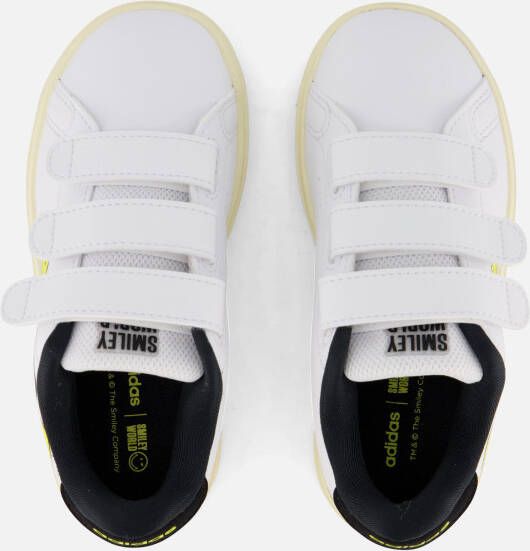 Adidas Advantage Smiley Sneakers wit Synthetisch