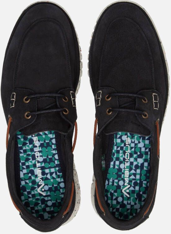 Ambitious Amber Instappers blauw Suede