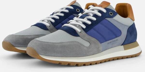 Ambitious Grizz Sneakers blauw Leer