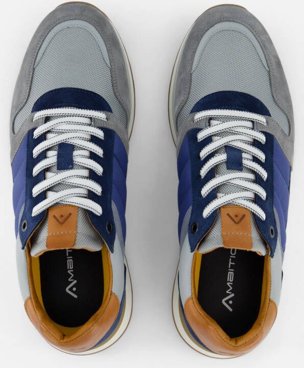 Ambitious Grizz Sneakers blauw Leer