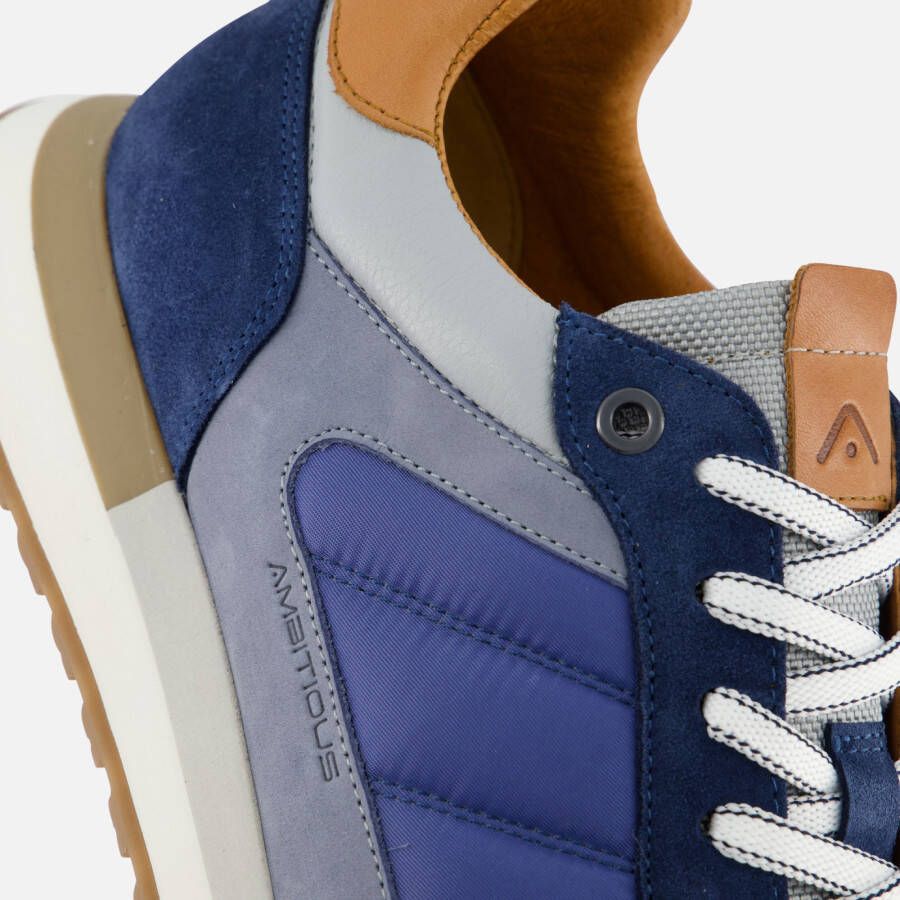 Ambitious Grizz Sneakers blauw Leer