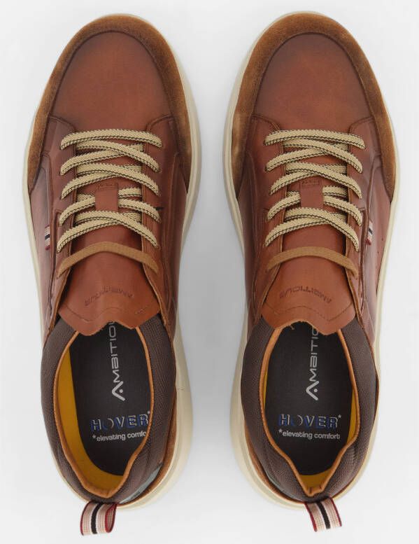 Ambitious Hover Sneakers cognac Leer