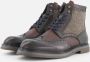 Ambitious Heren Leren Tweed Veterschoen met Brogue Patroon Bruin Heren - Thumbnail 11