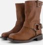 Ann Rocks Biker boots cognac Leer - Thumbnail 2