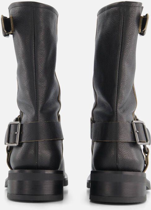 Ann Rocks Biker boots zwart Leer