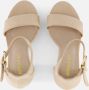 Ann Rocks Sandalen met hak beige Textiel - Thumbnail 4