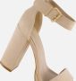 Ann Rocks Sandalen met hak beige Textiel - Thumbnail 6
