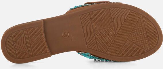 Ann Rocks Slippers bruin Synthetisch