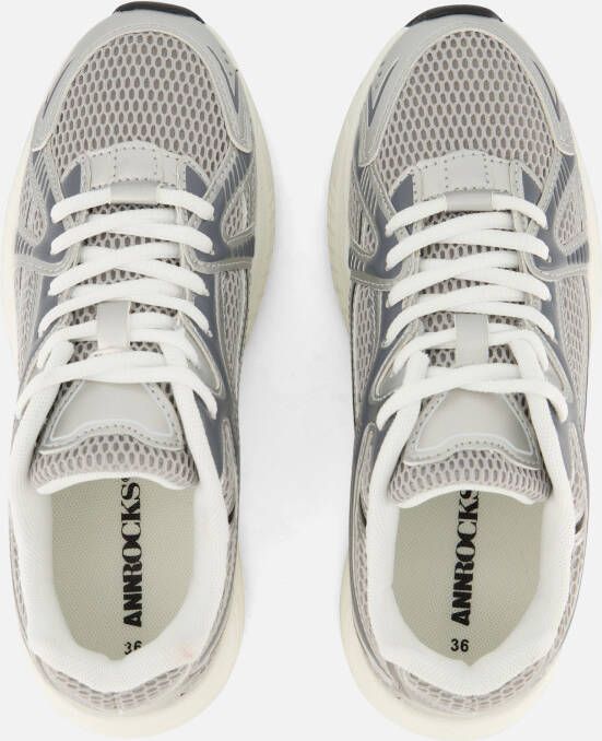 Ann Rocks Sneakers zilver Textiel