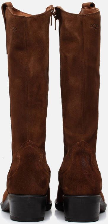 Aqa Cowboylaarzen cognac Suede