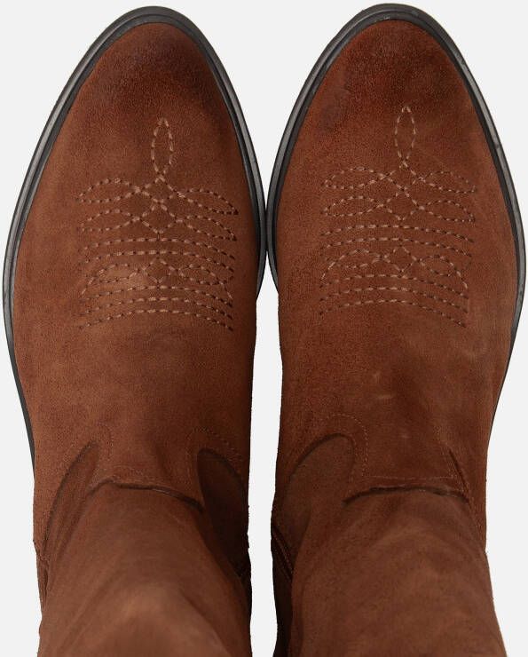 Aqa Cowboylaarzen cognac Suede