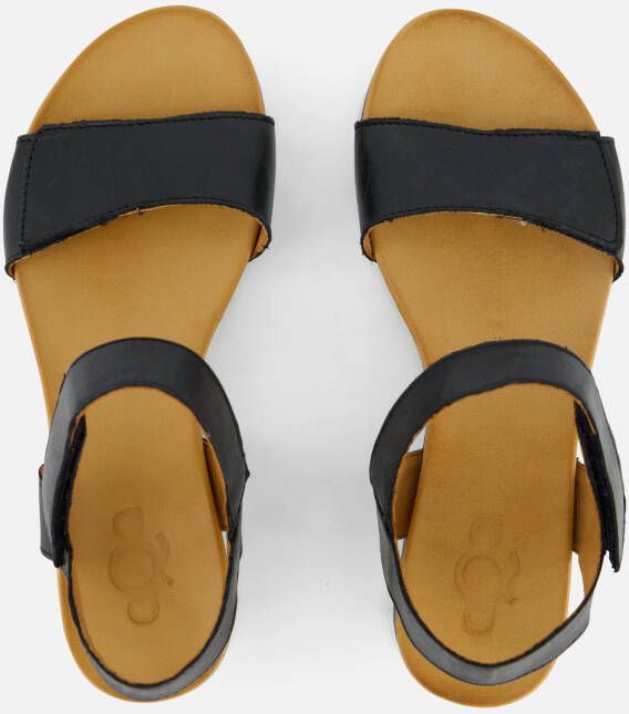 Aqa Sandalen zwart Leer