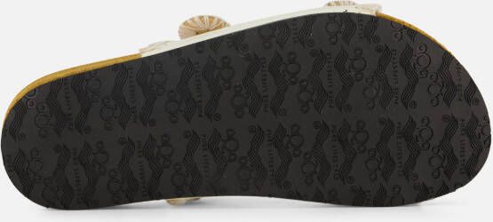 Aqa Slippers beige Textiel