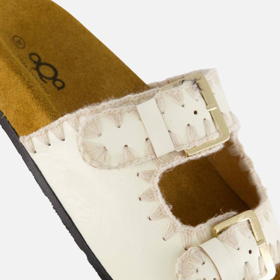 Aqa Slippers beige Textiel