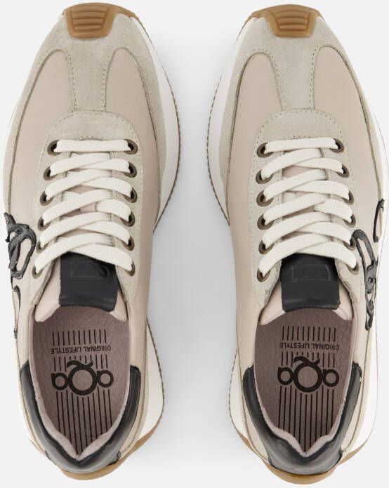 Aqa Sneakers beige Leer